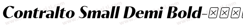 Contralto Small Demi Bold字体转换